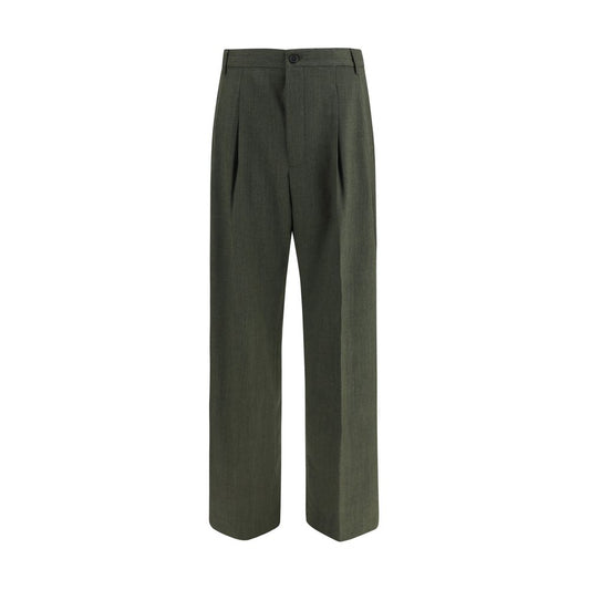 Laneus Bicolor Wool Oves Aries Casual Pants