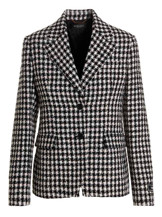 Versace Bicolor Virgin Wool Blazer