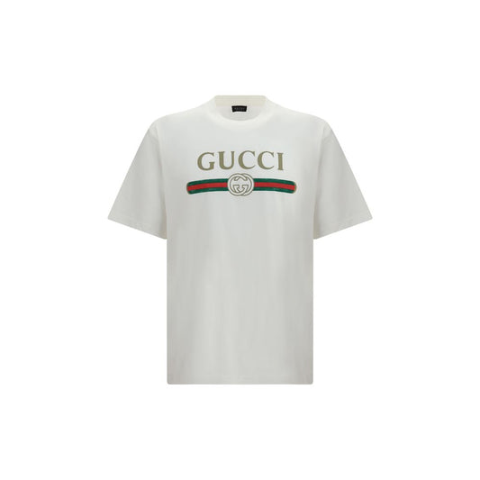 Gucci White Cotton T-Shirt