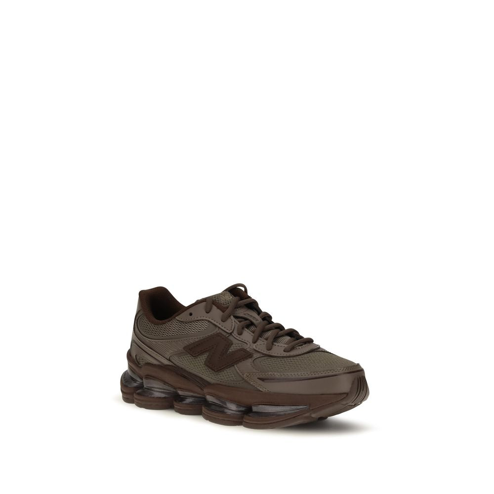 New Balance Brown Fabric Athletic Sneakers