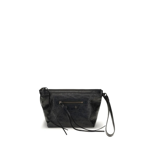 Balenciaga Black Calf Leather Bos Taurus Clutch Bag