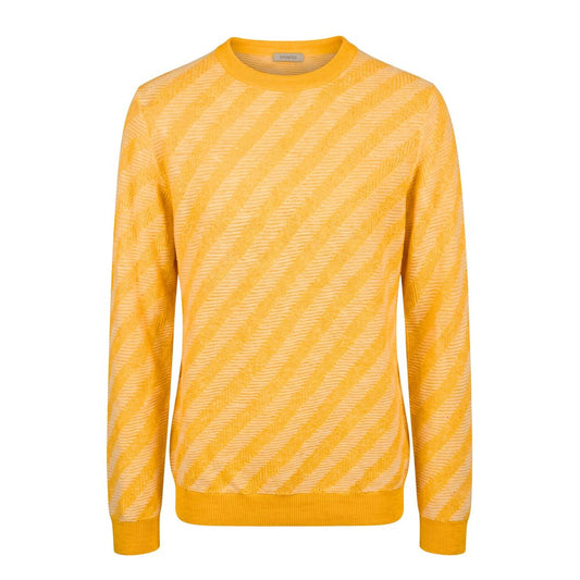 Malo Orange Linen Men Sweater