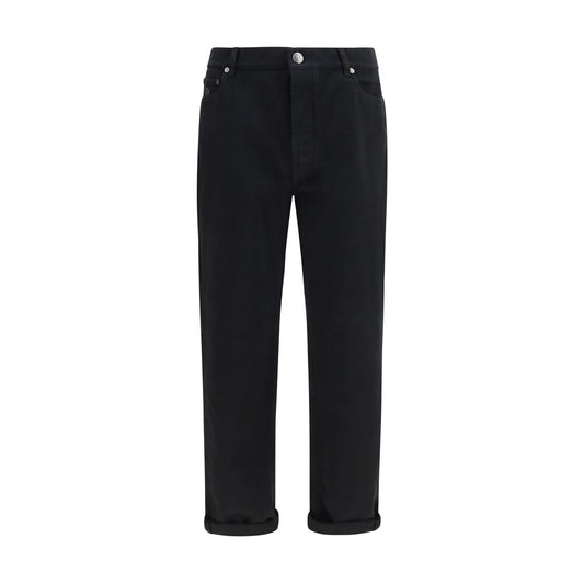 Brunello Cucinelli Black Cotton Jeans Denim