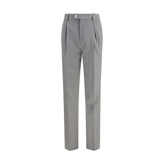 Brunello Cucinelli Gray Wool Oves Aries Dress Pants