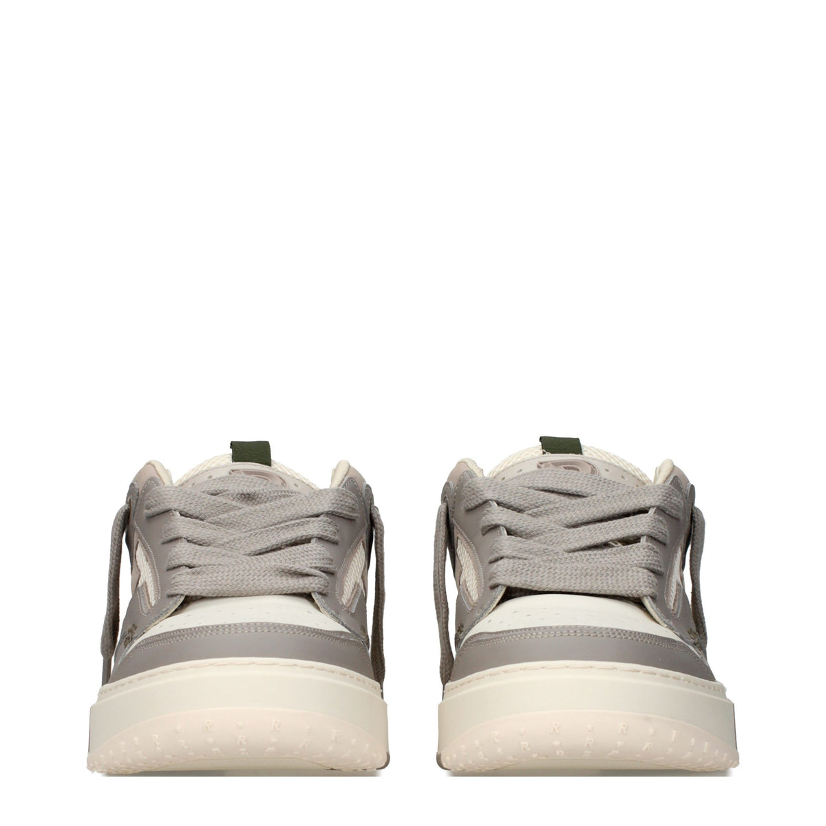 Represent White Leather Chunky Sneakers