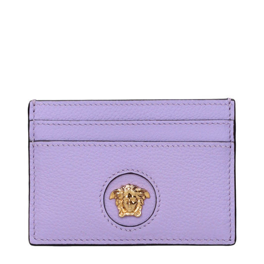 Versace Purple Leather Cardholder