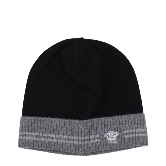 Versace Black Cashmere Beanie