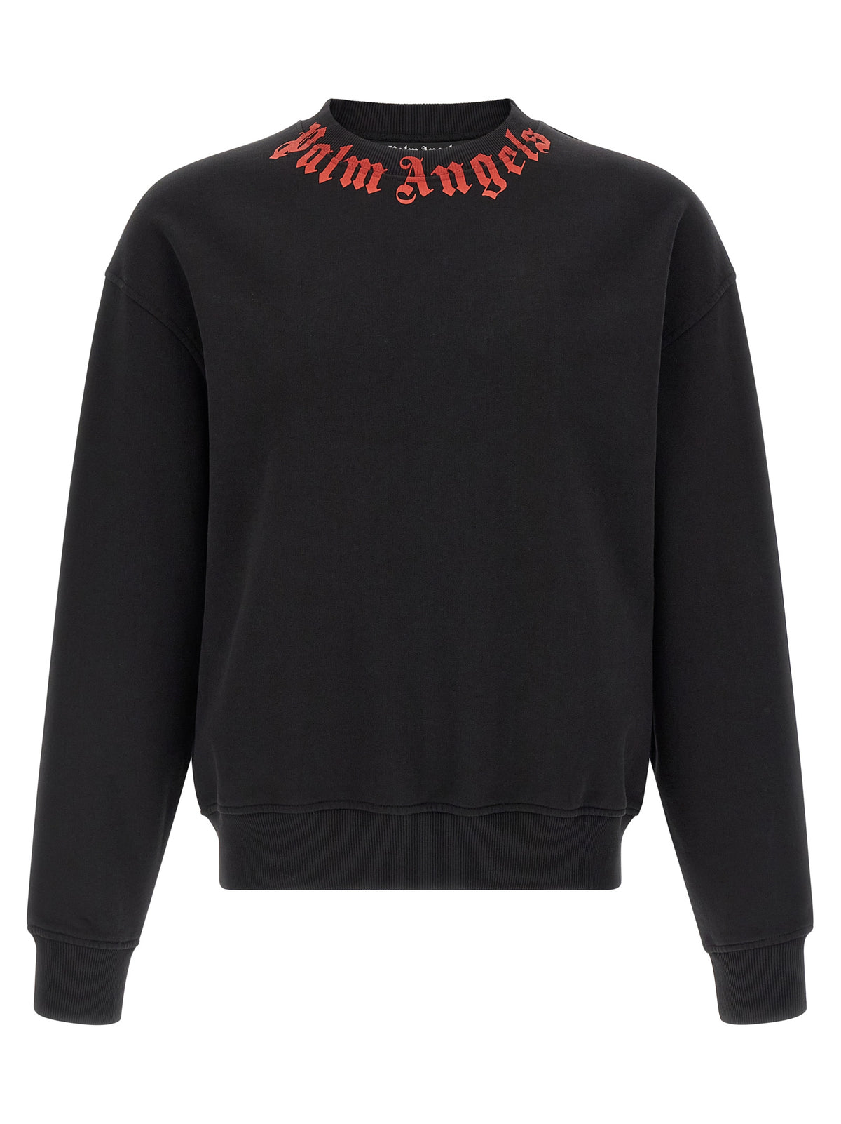 Palm Angels Black Cotton Sweatshirt