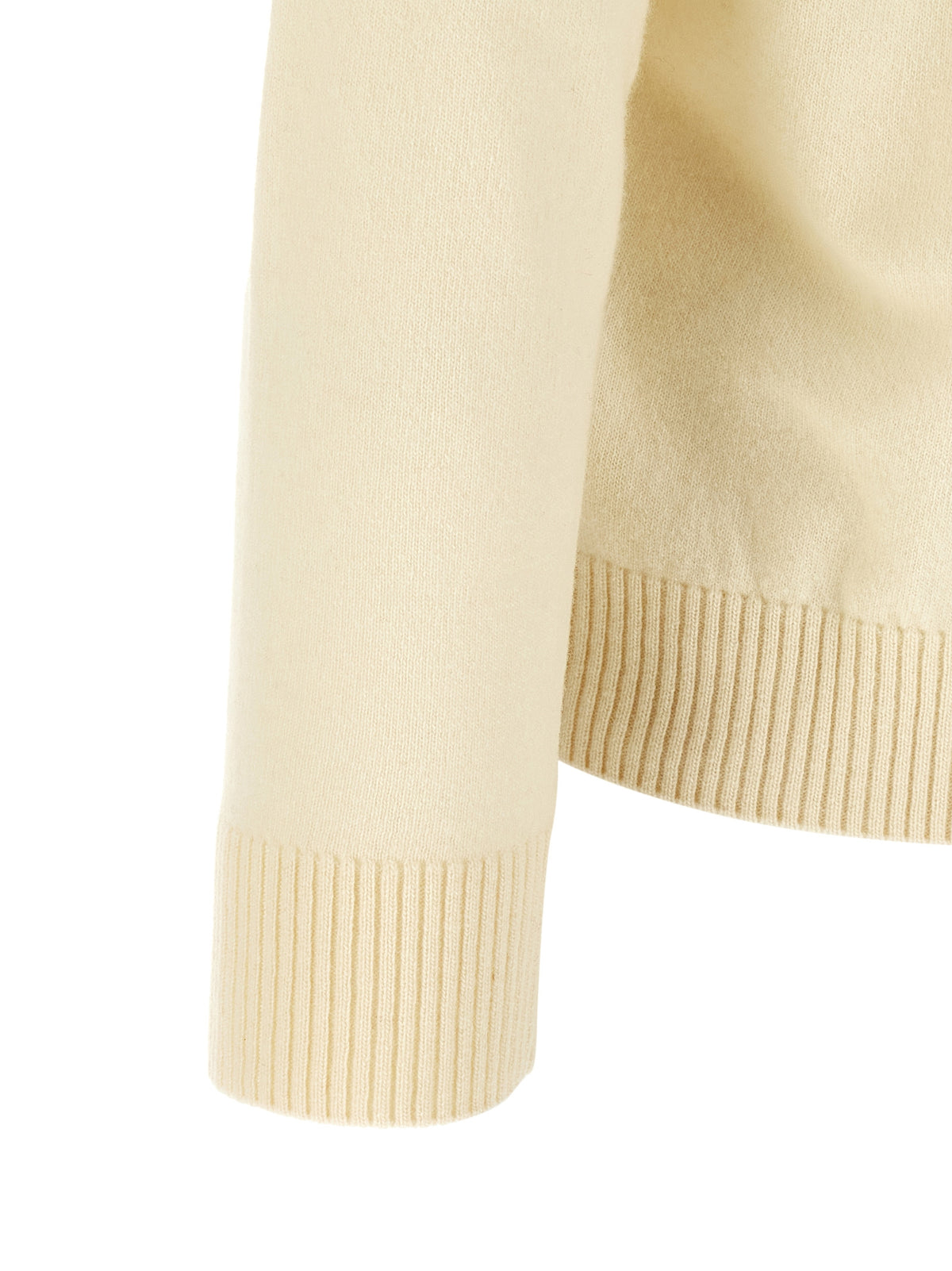 Stone Island White Virgin Wool Cardigan