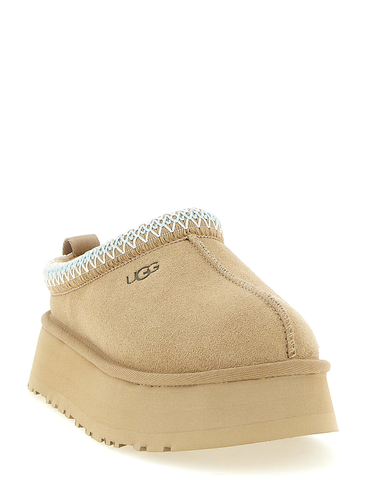 UGG Beige Leather Mules