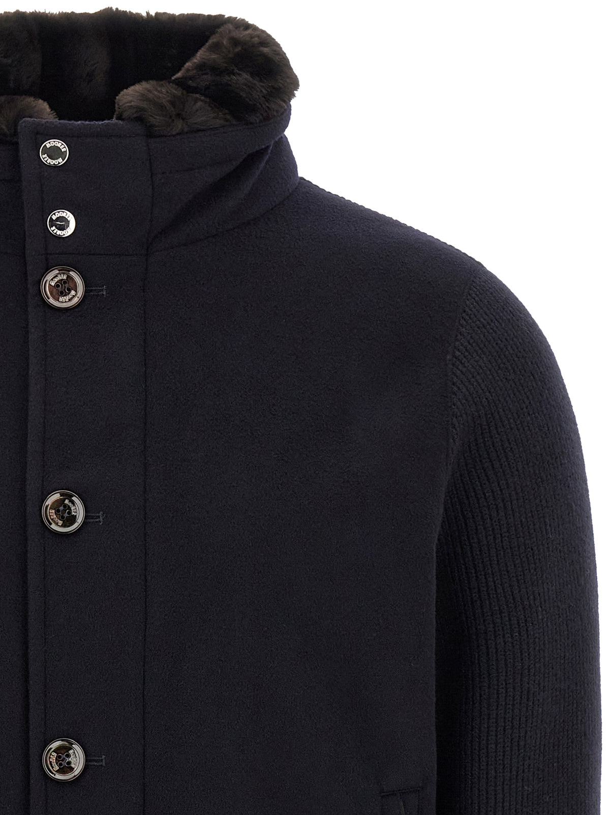 MooRER Blue Wool Bomber