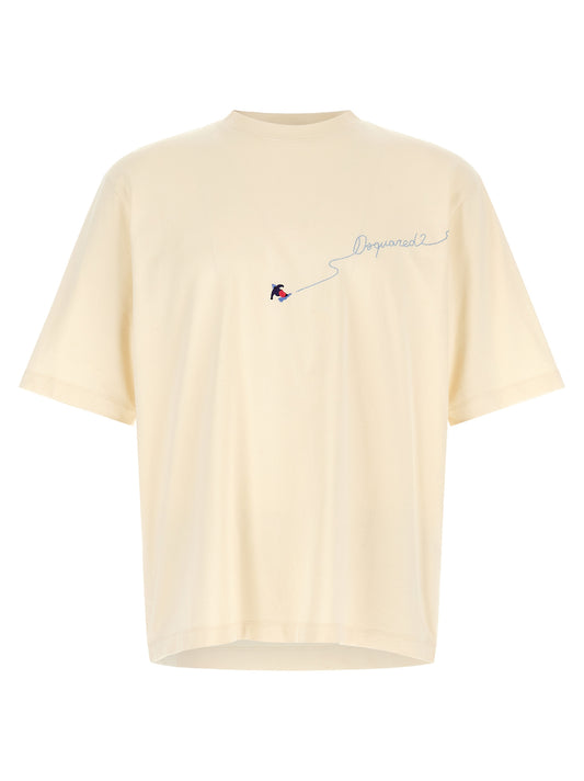 Dsquared² White Cotton T-Shirt