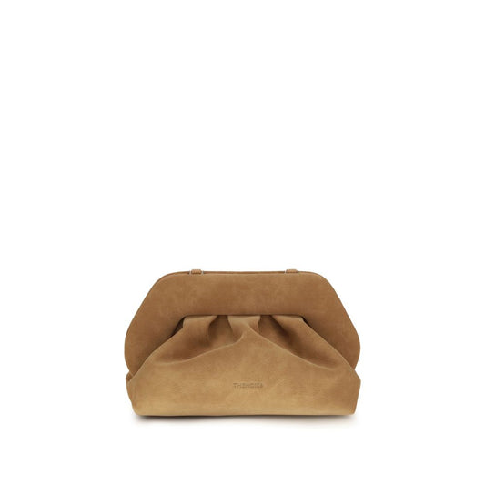 THEMOIRè Beige Nubuc Leather Clutch Bag