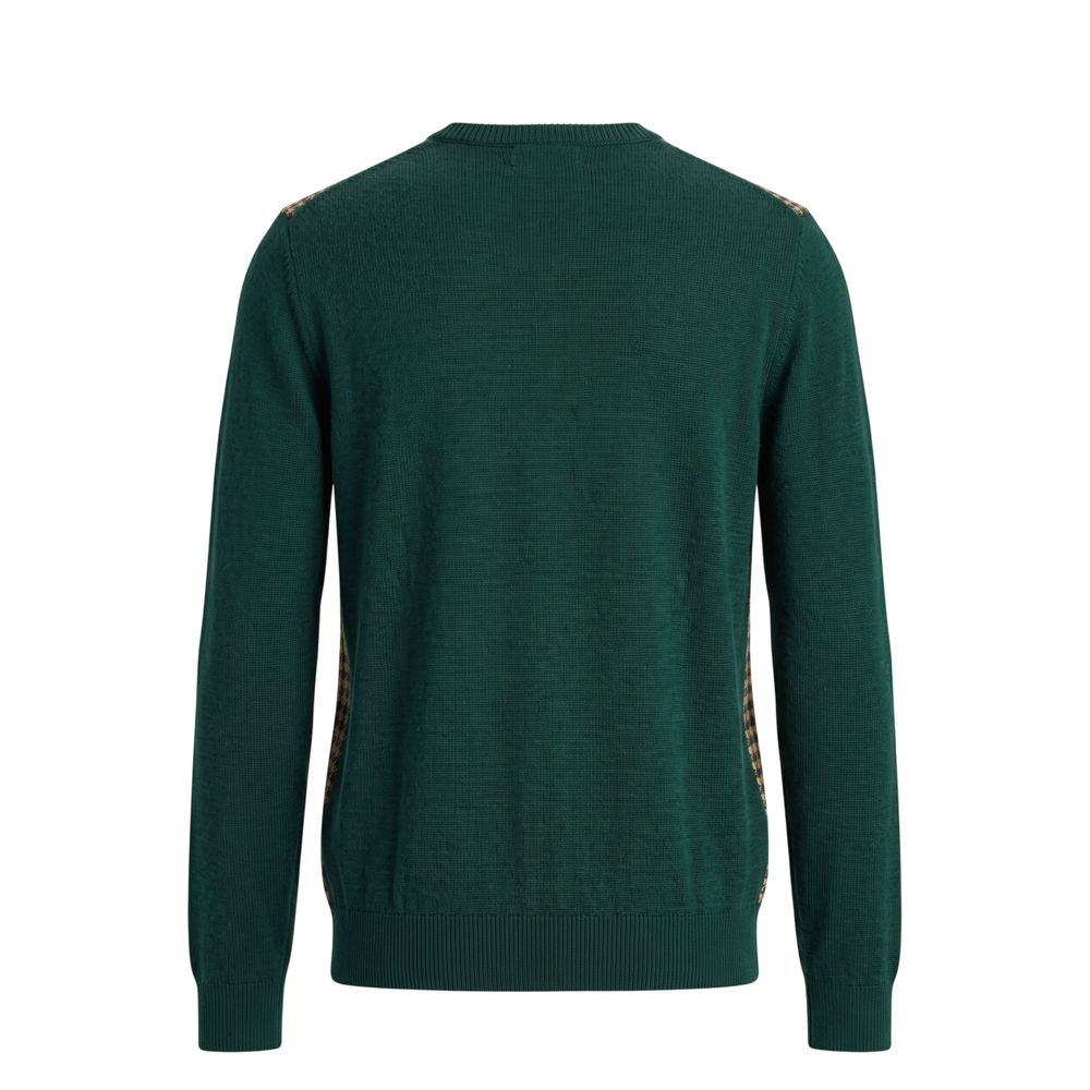 Roberto Pepe Luxury Green Wool Men's Sweater