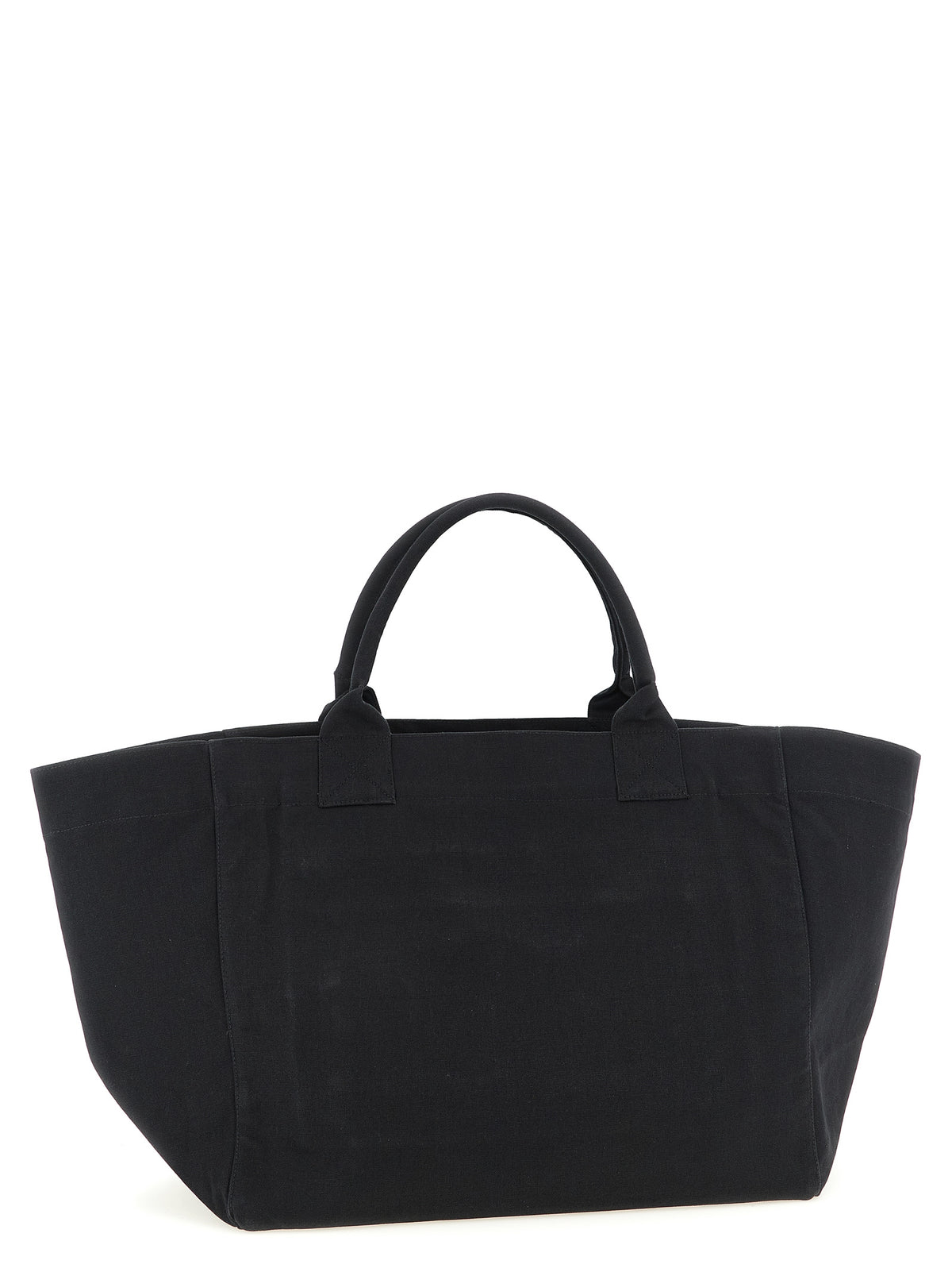 Ganni Black Recycled Cotton Tote Bag