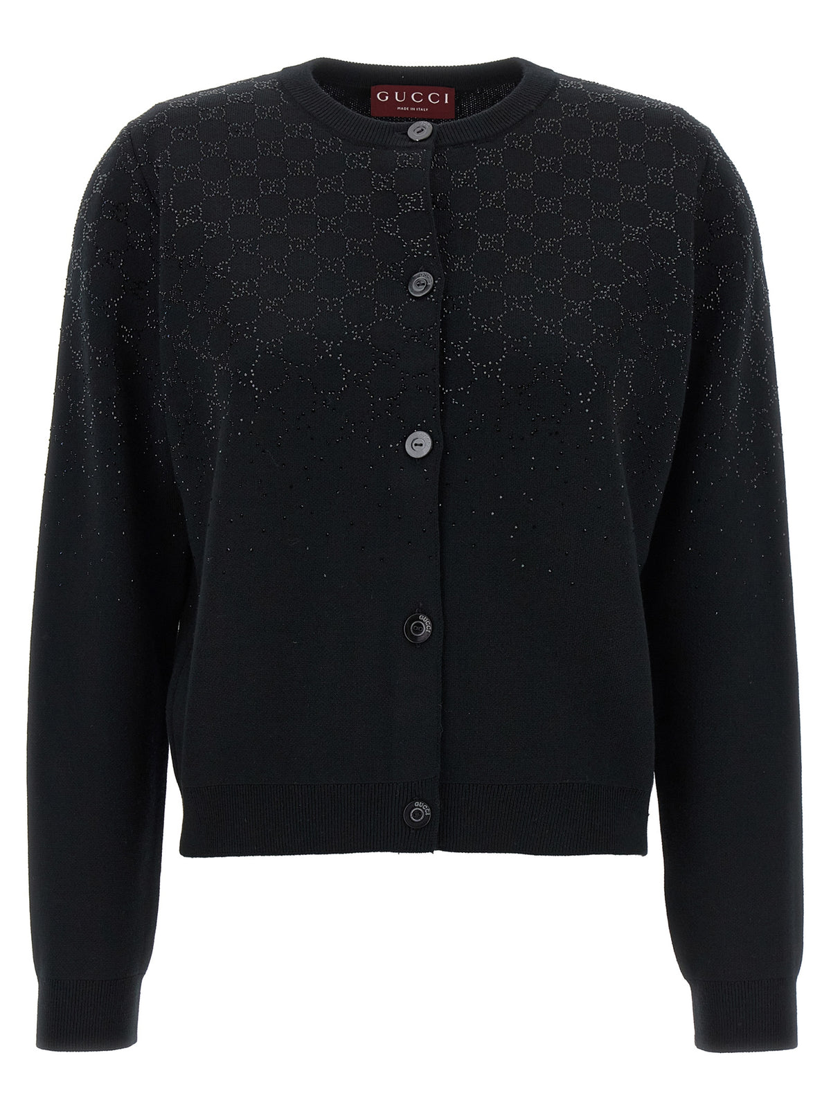 Gucci Black Wool Cardigan