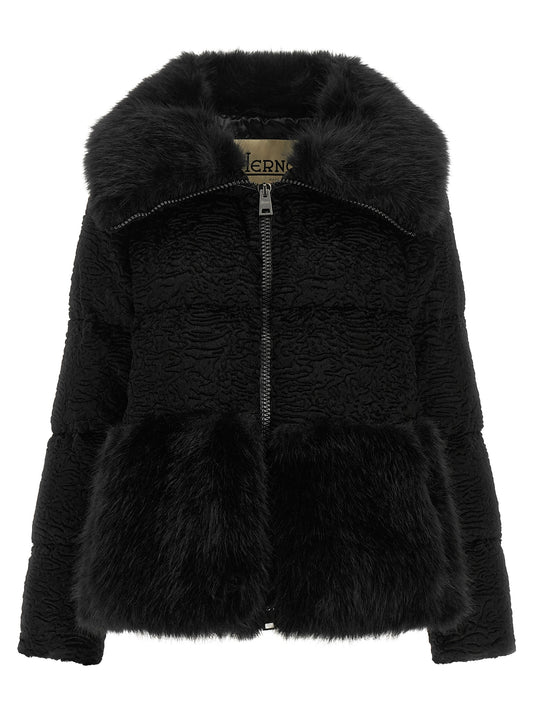 Herno Black Acetate Full-Length Jacket