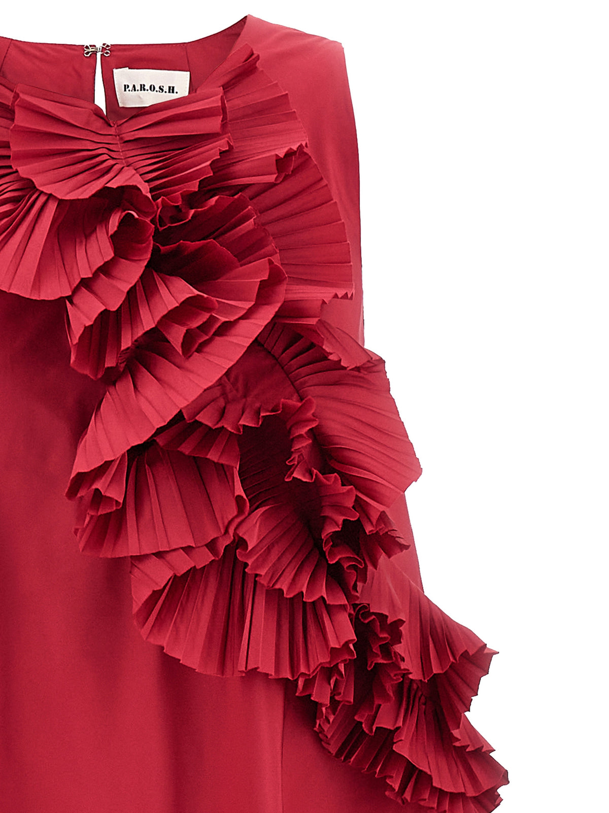 P.A.R.O.S.H. Fuchsia Polyester Long Dress