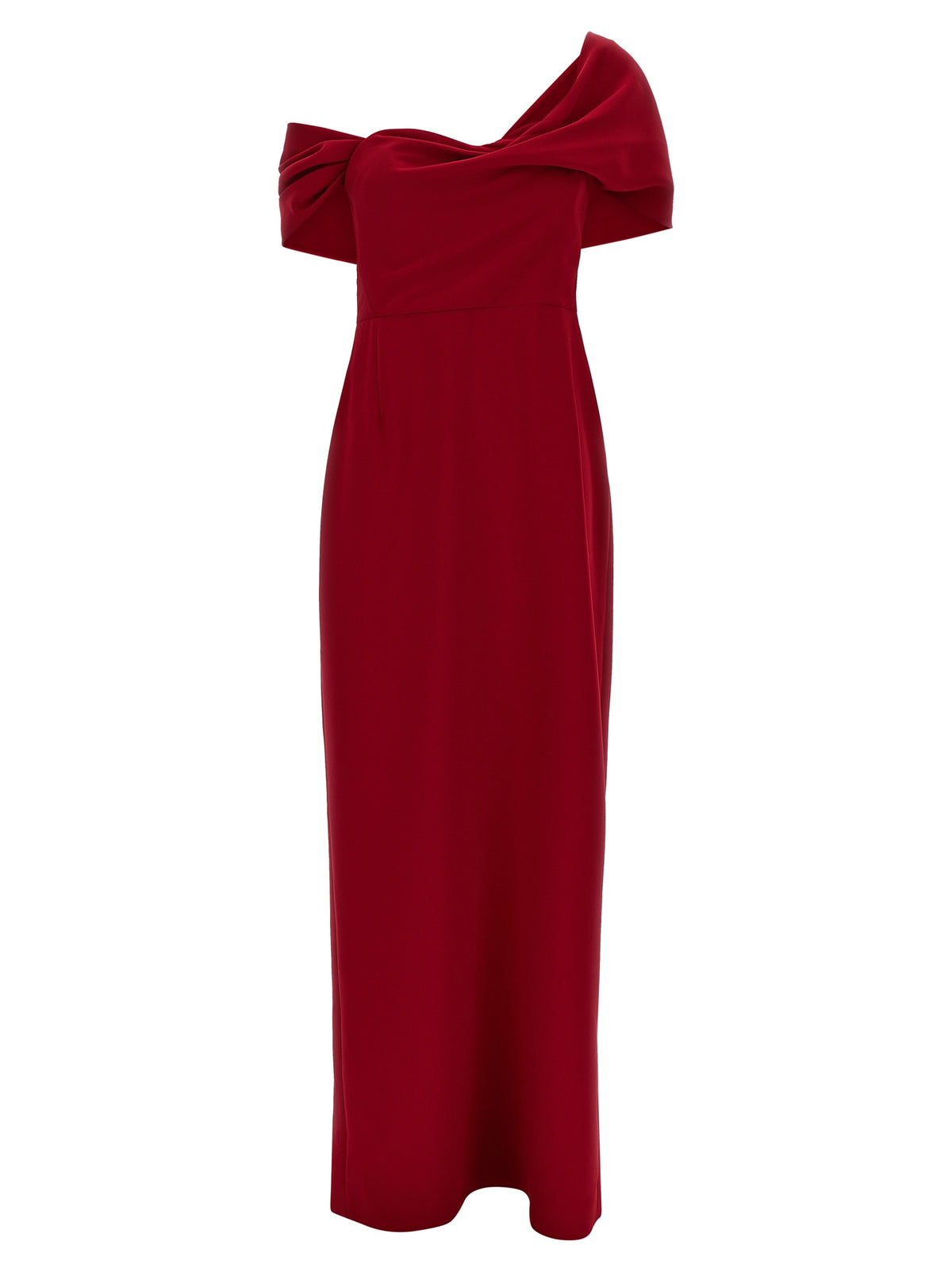 Carolina Herrera Red Polyester Long Dress