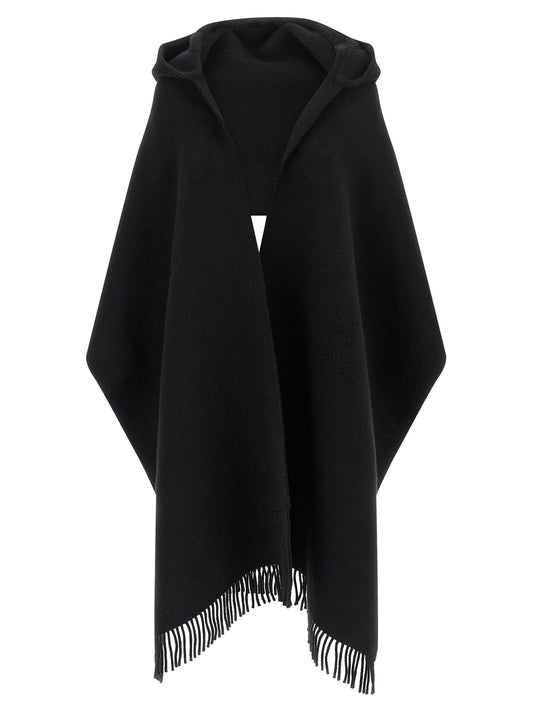 Brunello Cucinelli Black Wool Scarf