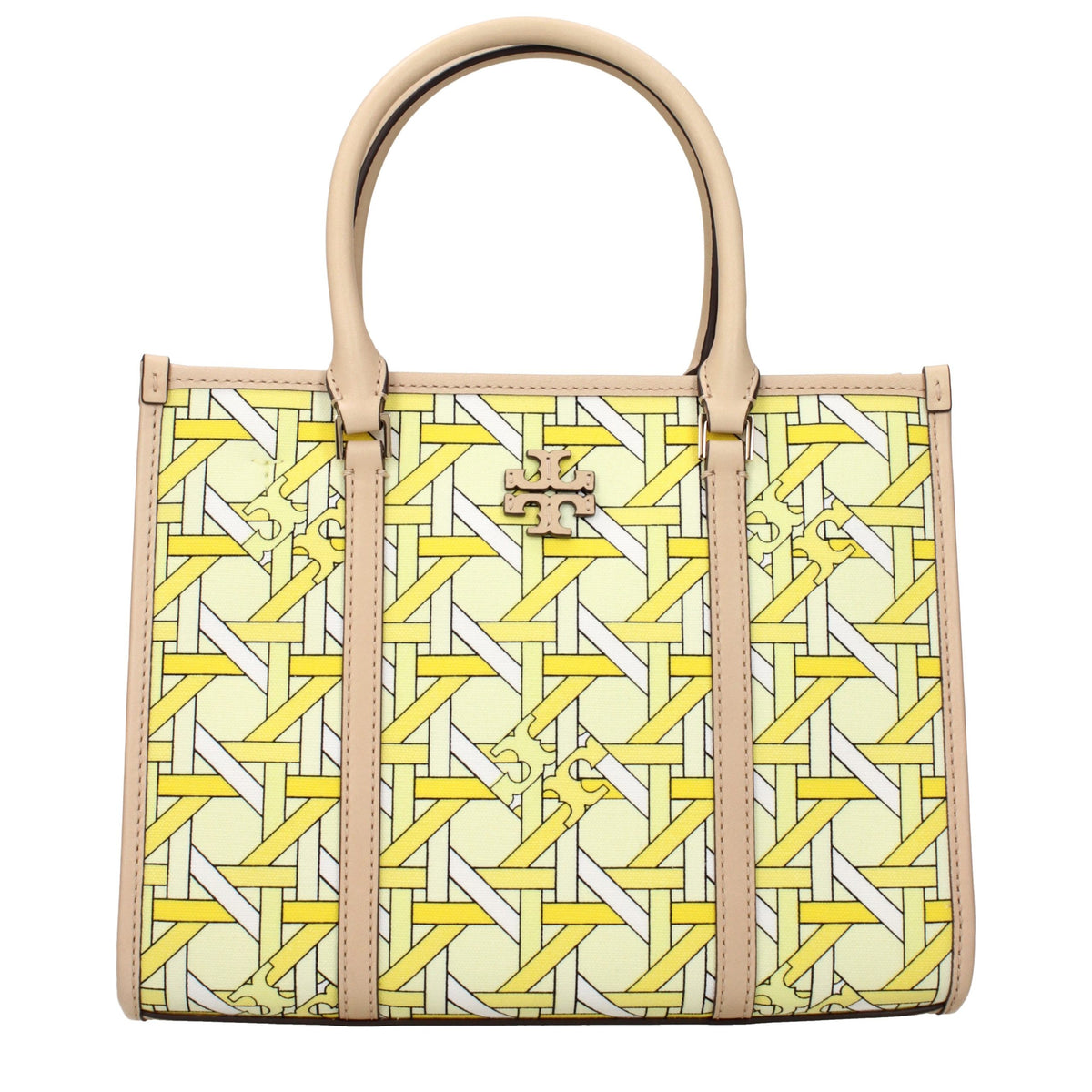 Tory Burch Yellow Fabric Handbag