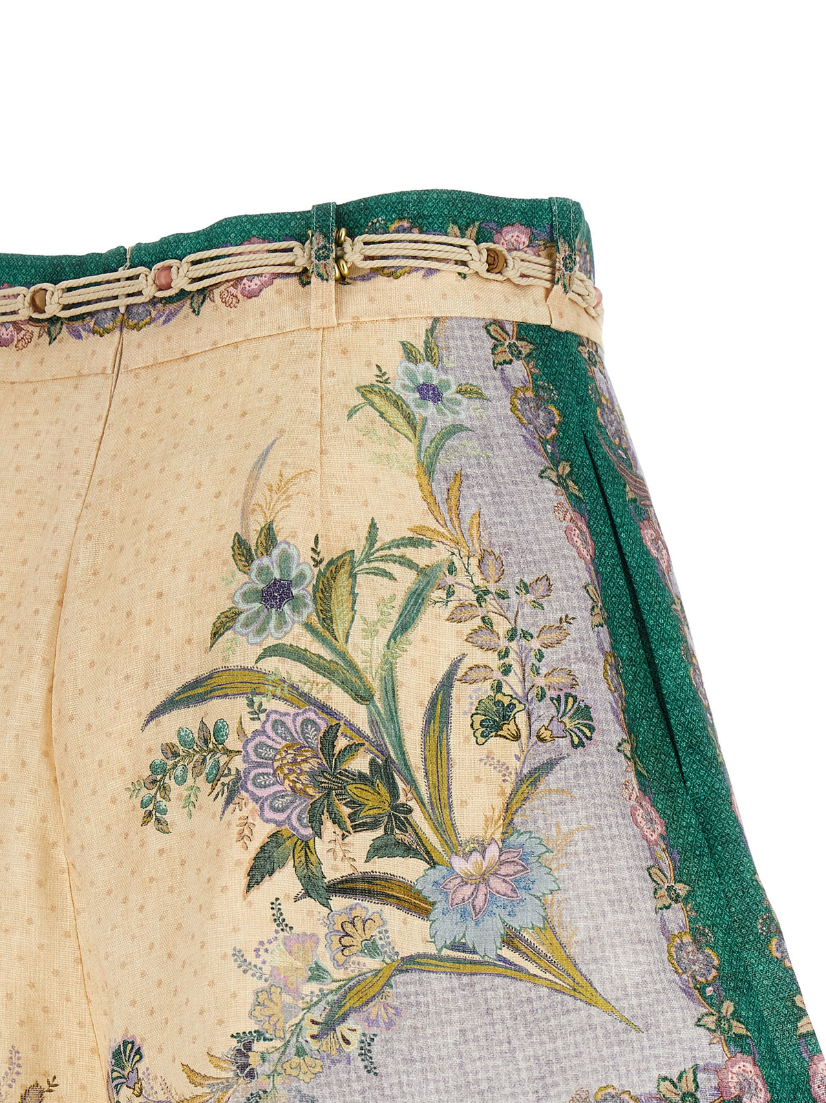 Zimmermann Multicolor Linen Bermuda Shorts