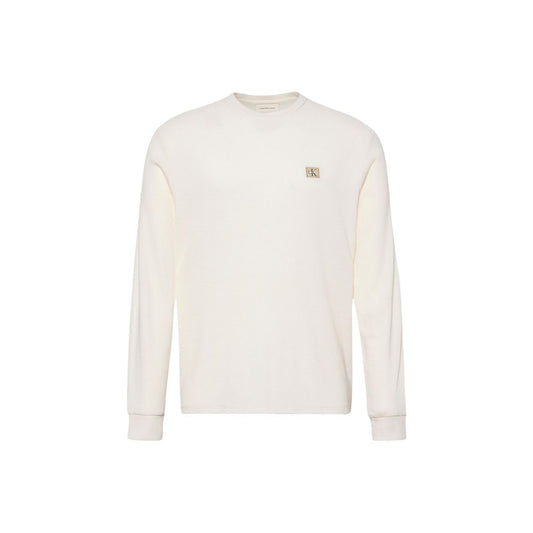 Calvin Klein Jeans Beige Cotton Long Sleeve T-Shirt