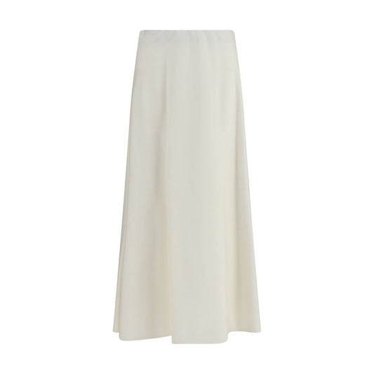 Brunello Cucinelli Beige Wool Oves Aries Midi Skirt