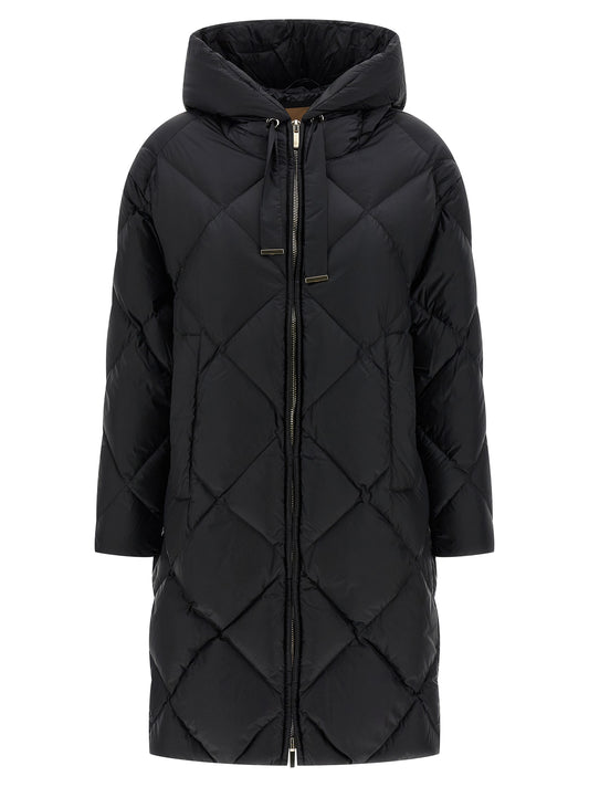 Max Mara Black Polyamide Full-Length Jacket