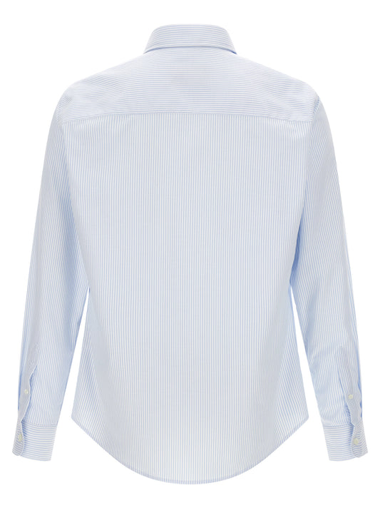 Ami Paris Blue Cotton Blouse