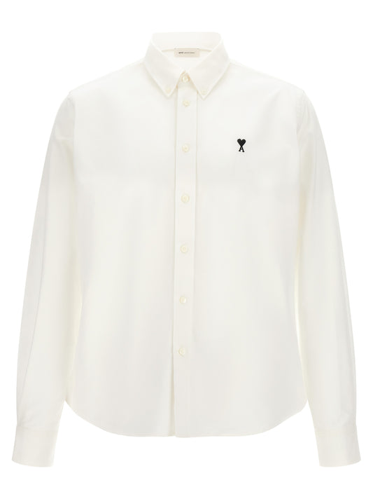 Ami Paris White Cotton Blouse