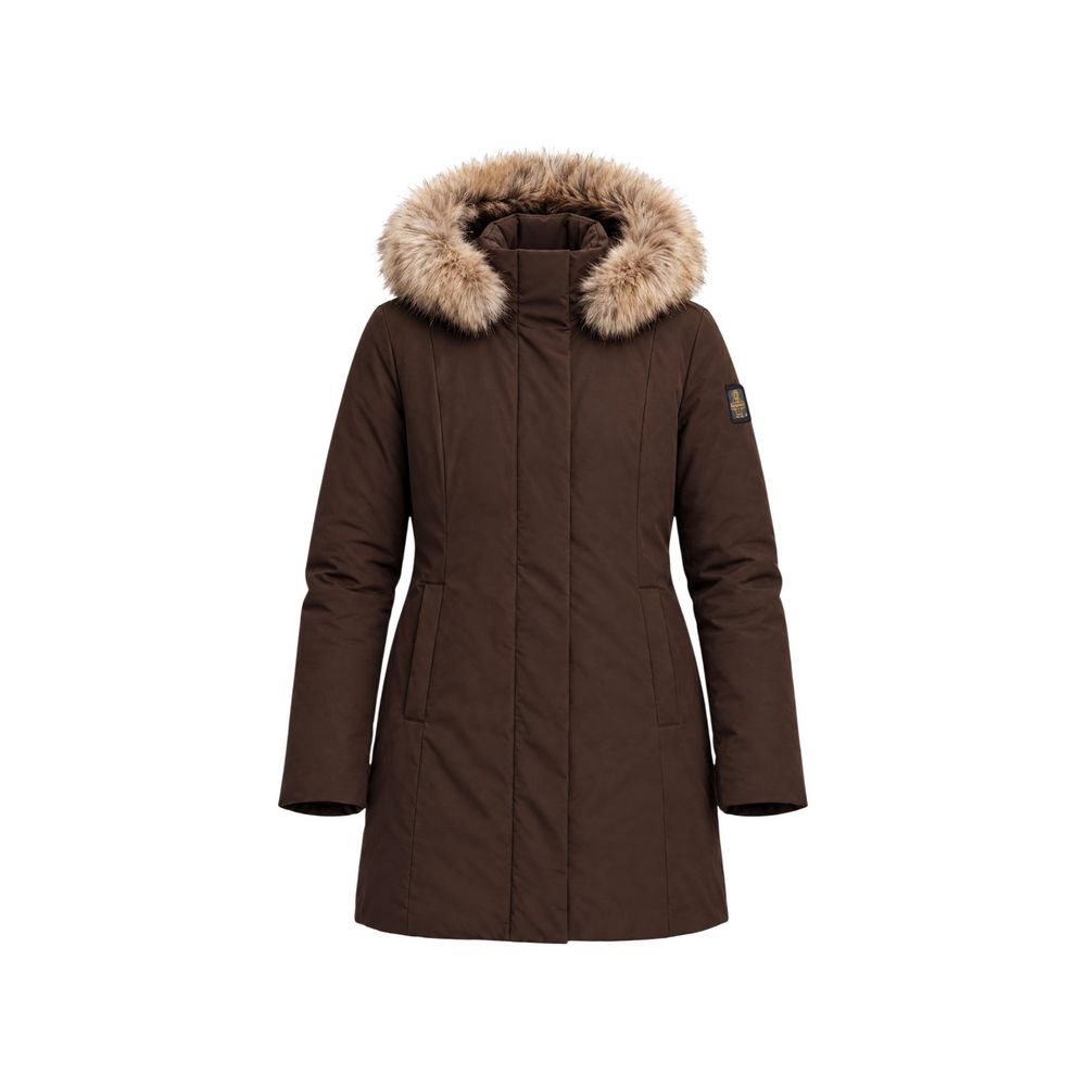 Refrigiwear Brown Polyester Full-Length Jacket