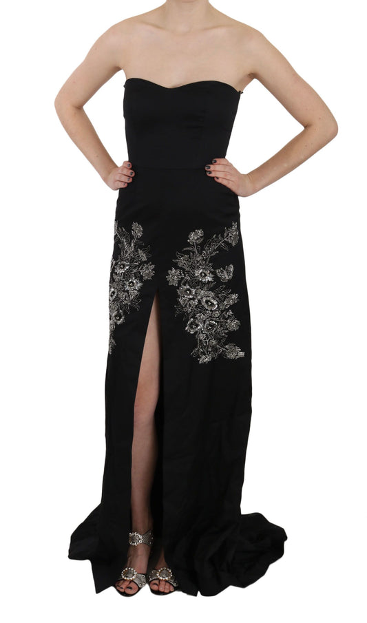 John Richmond Charming Black Maxi Flared mekko