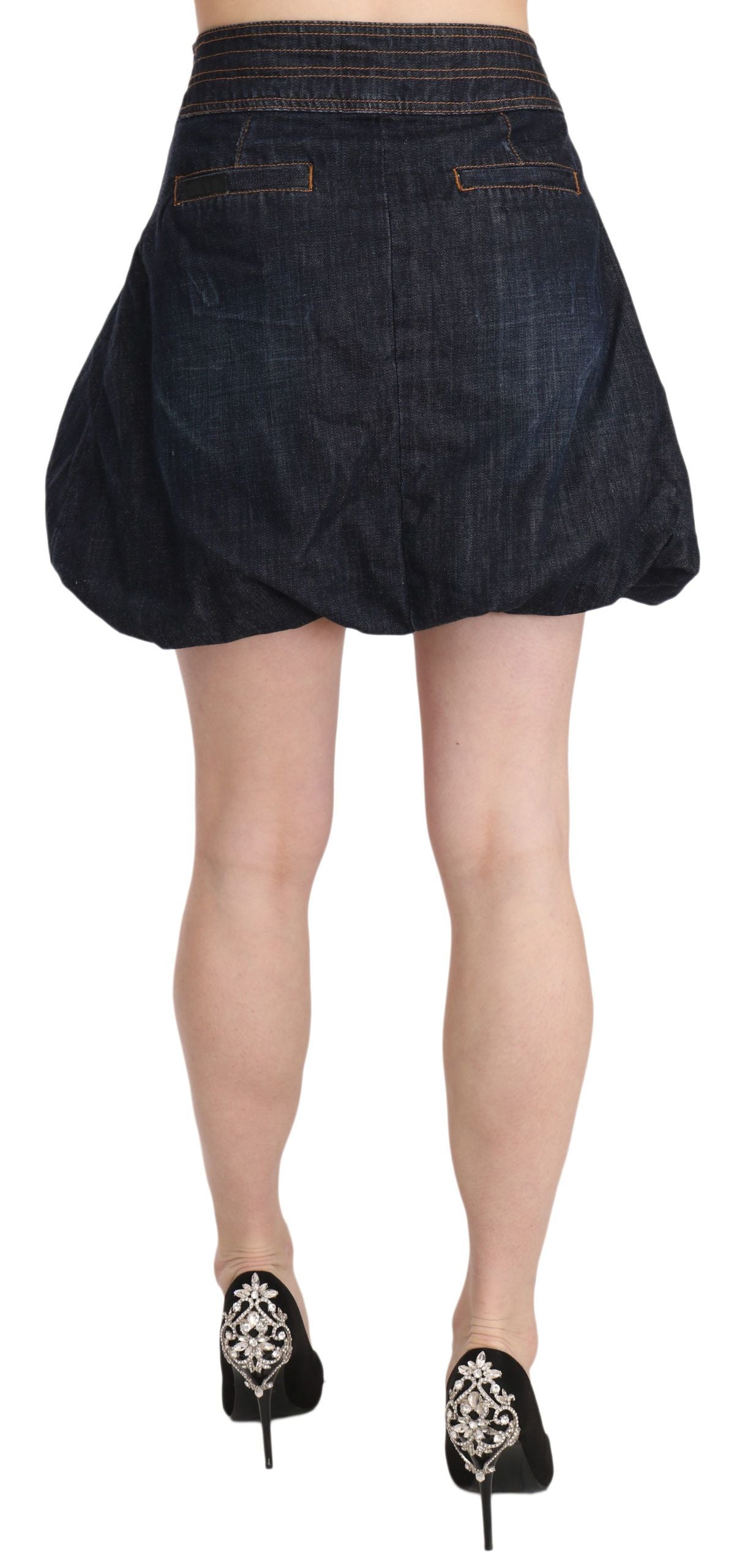 Exte Chic dark blue A-line miniskirt