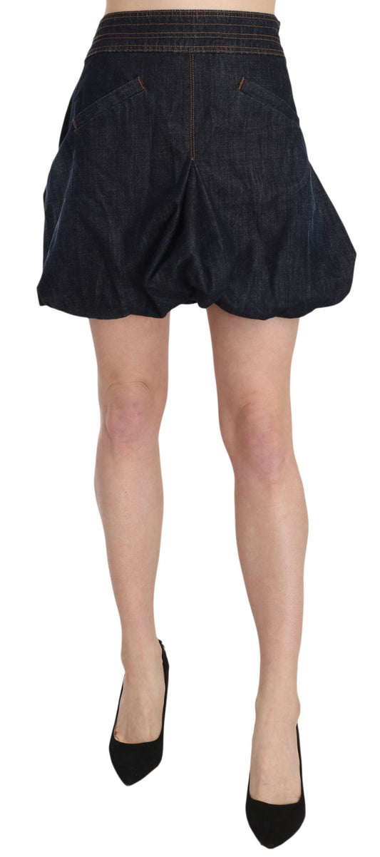 Exte Chic dark blue A-line miniskirt