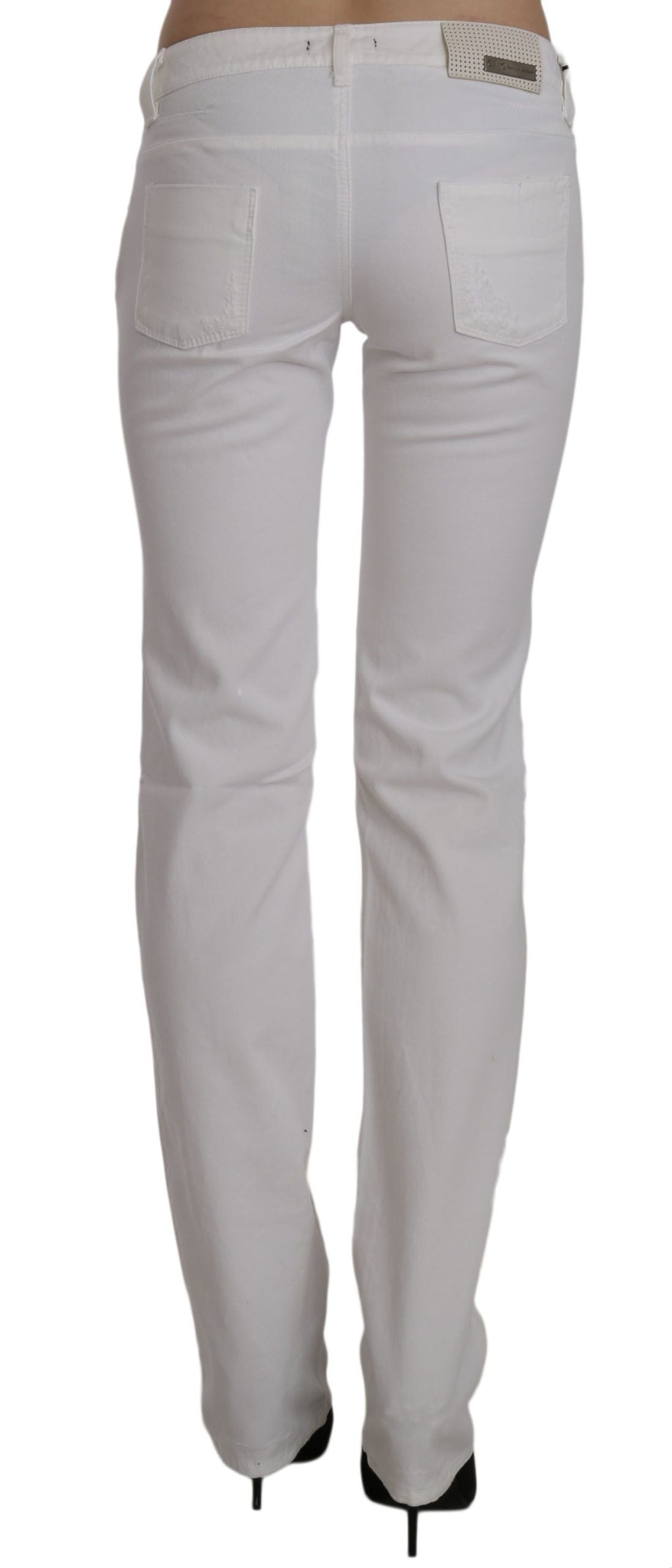 Costume National Chic white slim fit jeans made of cotton