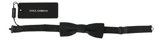 Dolce &amp; Gabbana Elegant patterned bow tie in grey silk