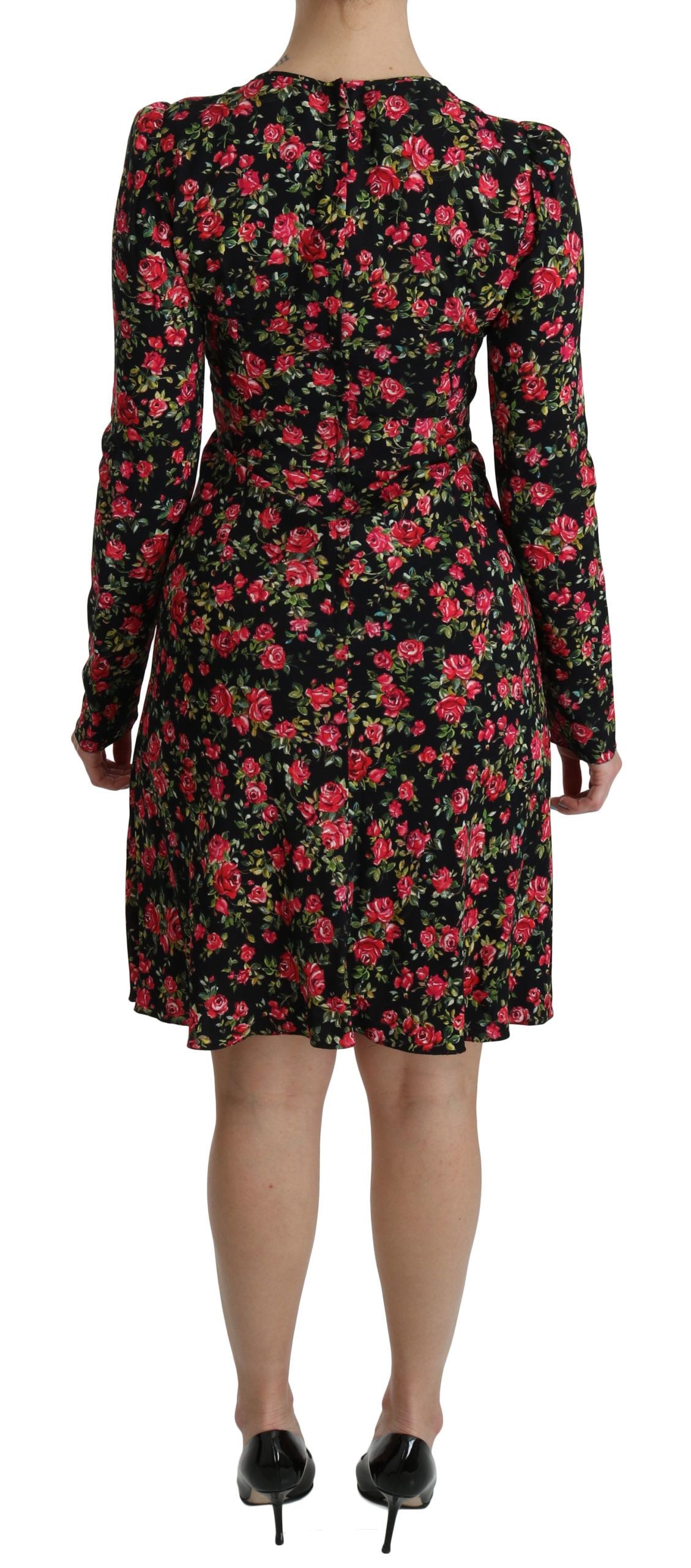 Dolce &amp; Gabbana knee-length dress with floral A-line in viscose