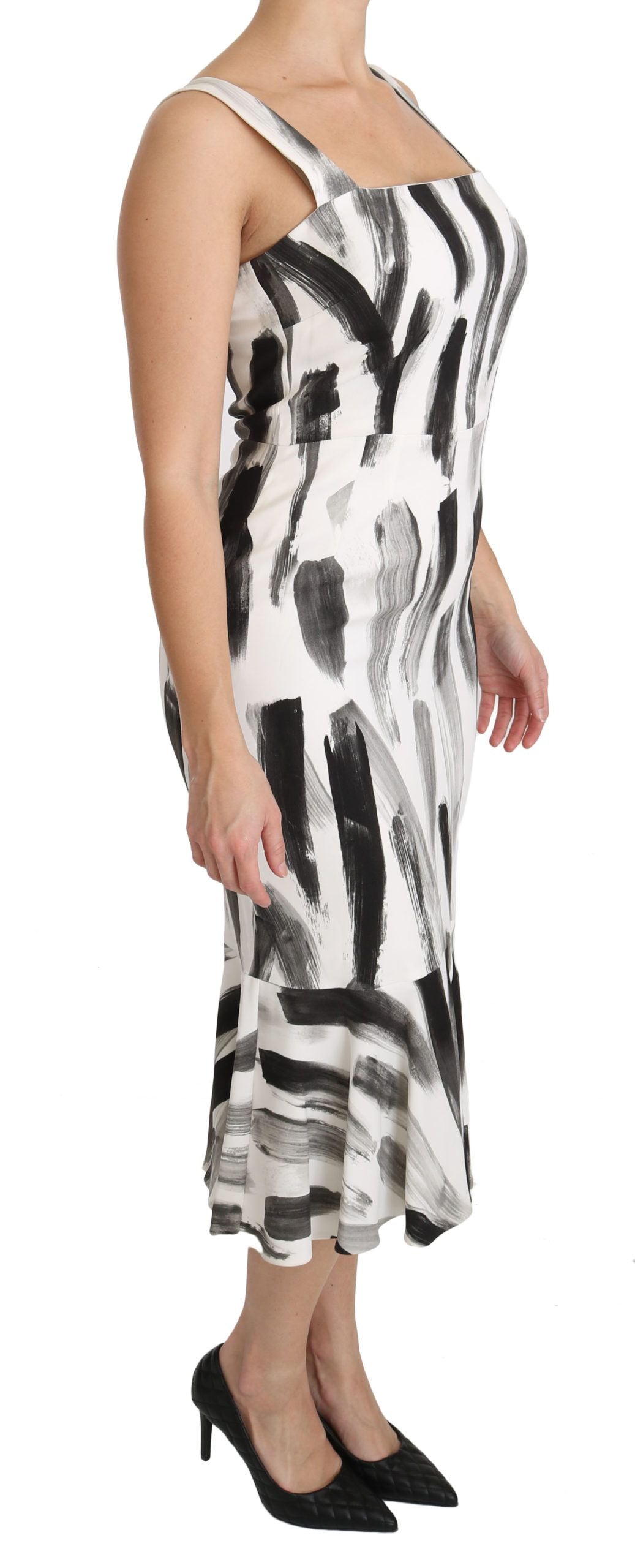 Dolce &amp; Gabbana Chic monochrome sheath dress midi dress