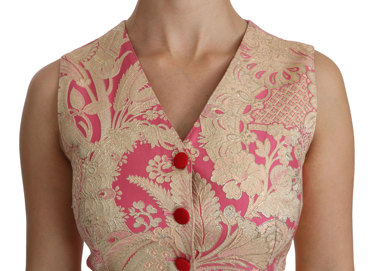 Dolce &amp; Gabbana Elegant V-neck silk blend vest top