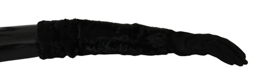 Dolce &amp; Gabbana Elegant elbow-length suede gloves