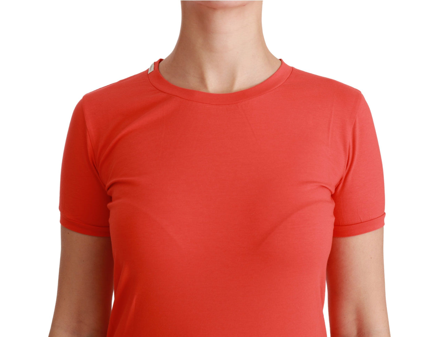 Dolce &amp; Gabbana Elegant red short sleeve round neck T-shirt