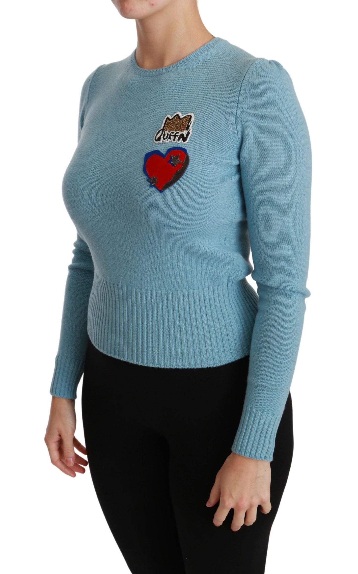 Dolce &amp; Gabbana Queen Heart pearl wool sweater