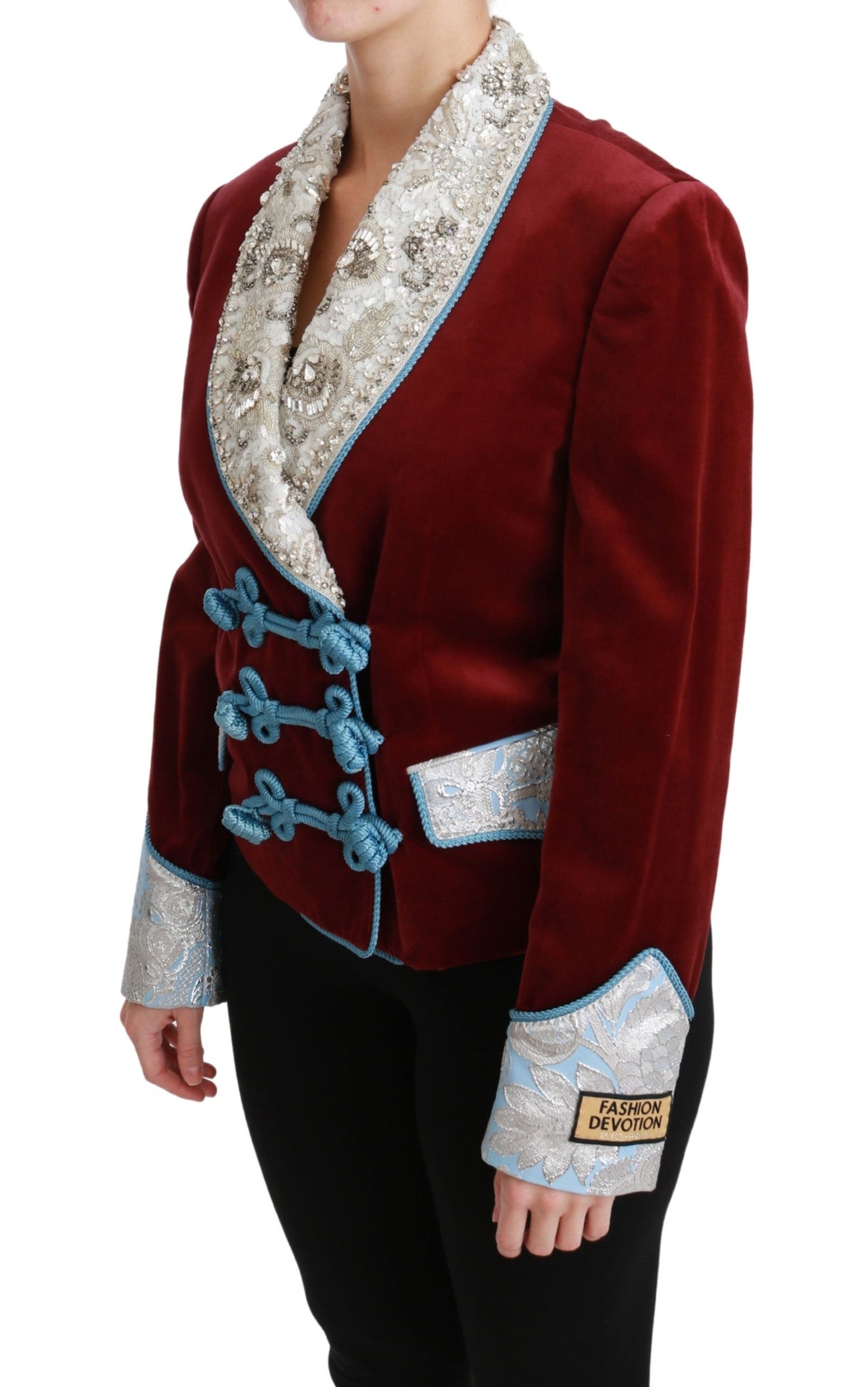 Dolce &amp; Gabbana Opulent red baroque blazer