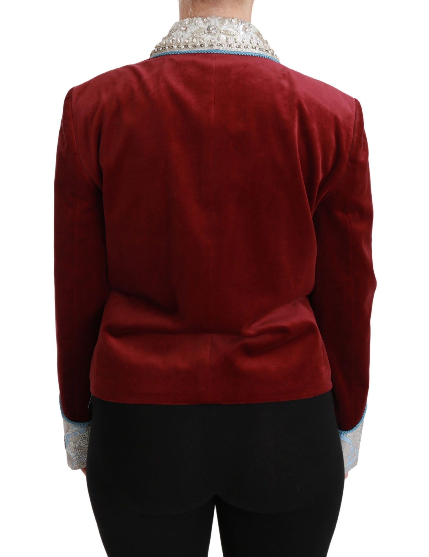 Dolce &amp; Gabbana Opulent red baroque blazer