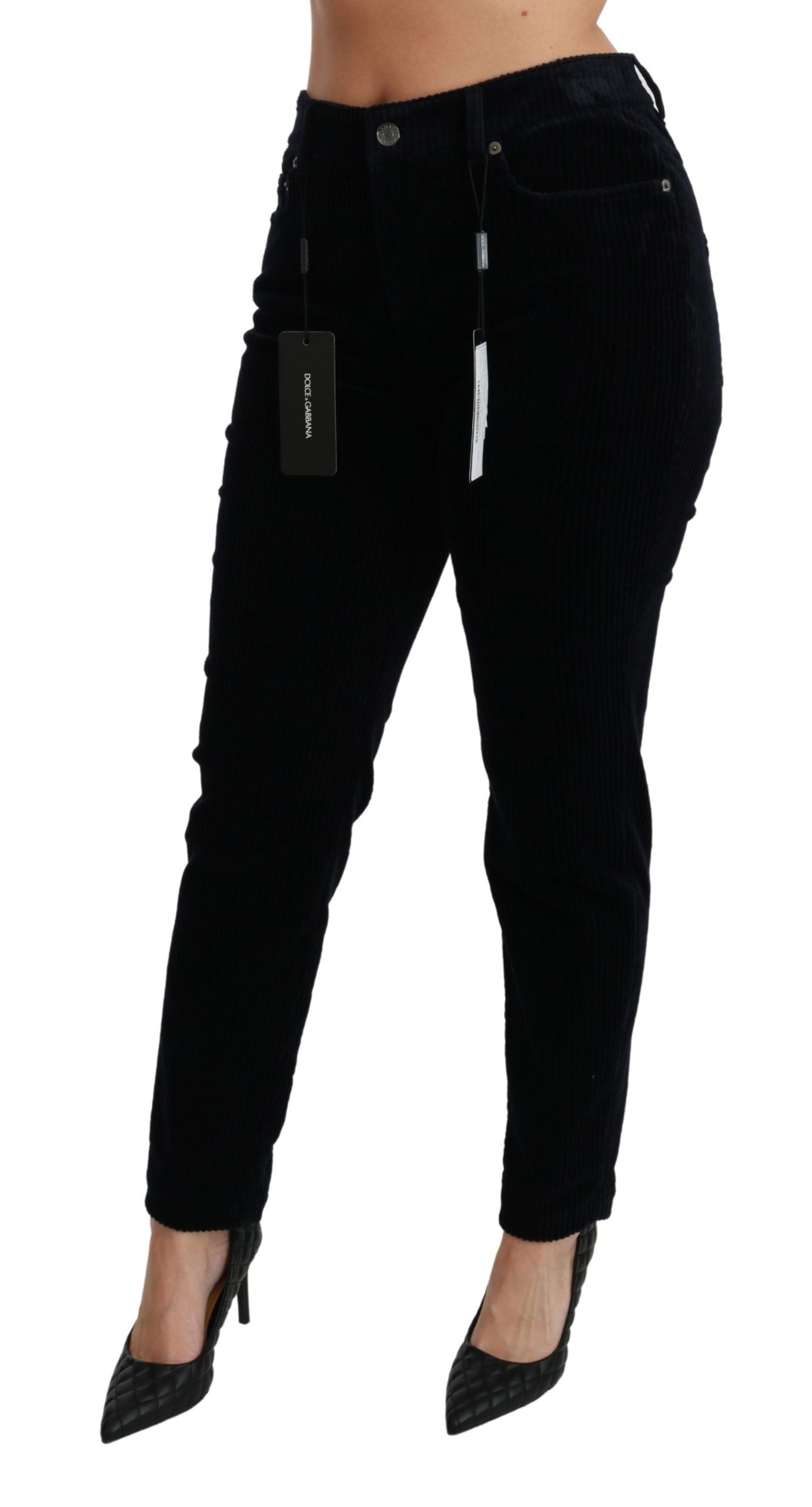 Dolce & Gabbana Schicke Skinny-Cordjeans mit mittlerer Taille