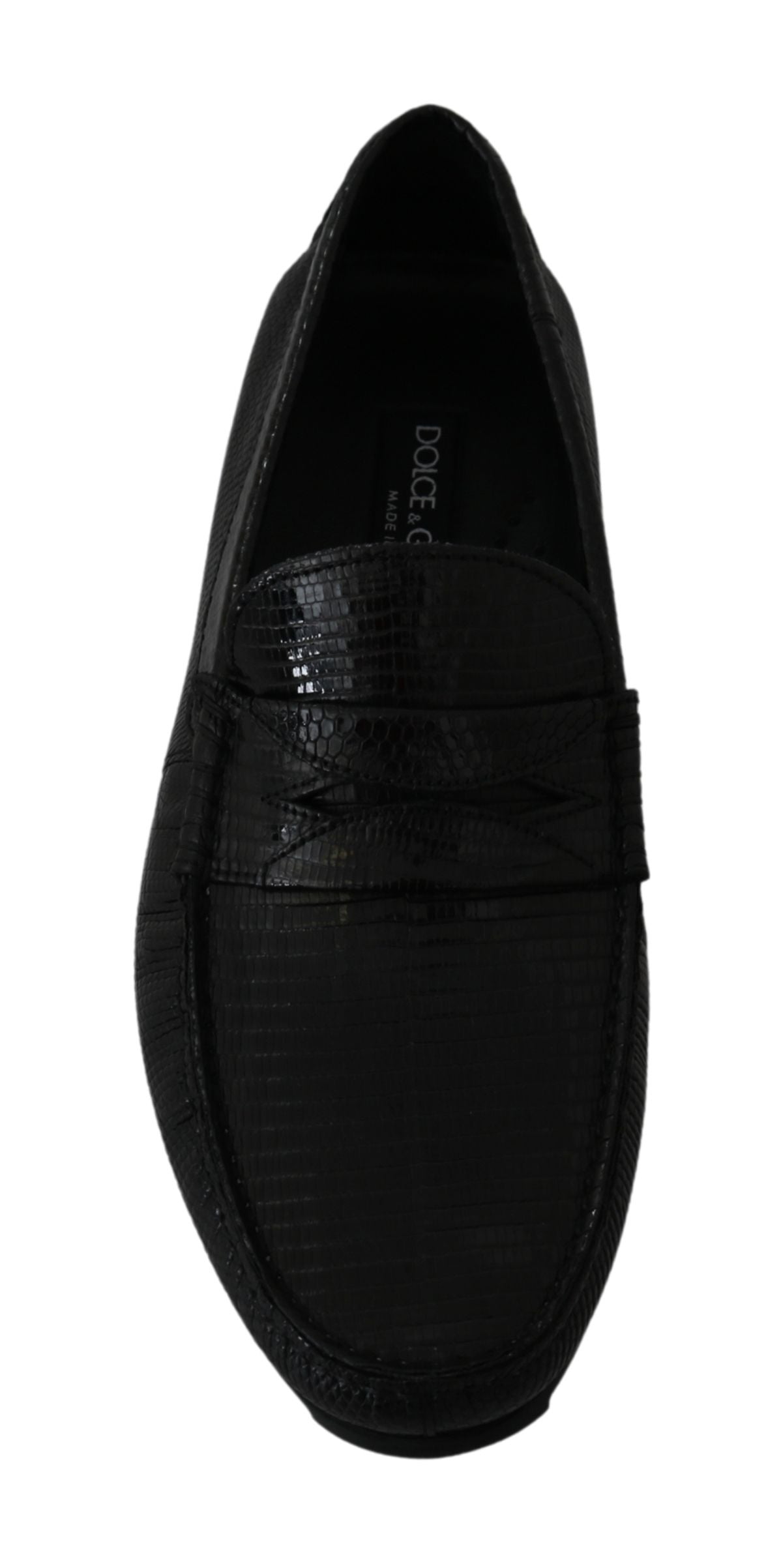 Dolce &amp; Gabbana Exquisite Loafers mustaa liskonahkaa