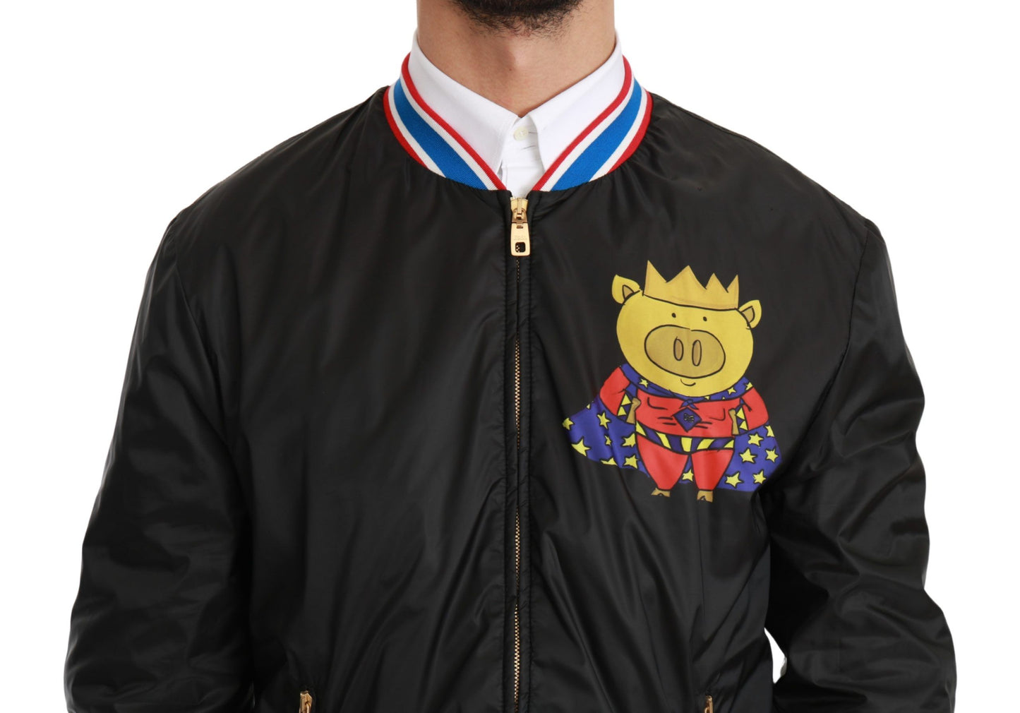 Dolce & Gabbana Elegante Bomberjacke mit Multicolor-Motiv