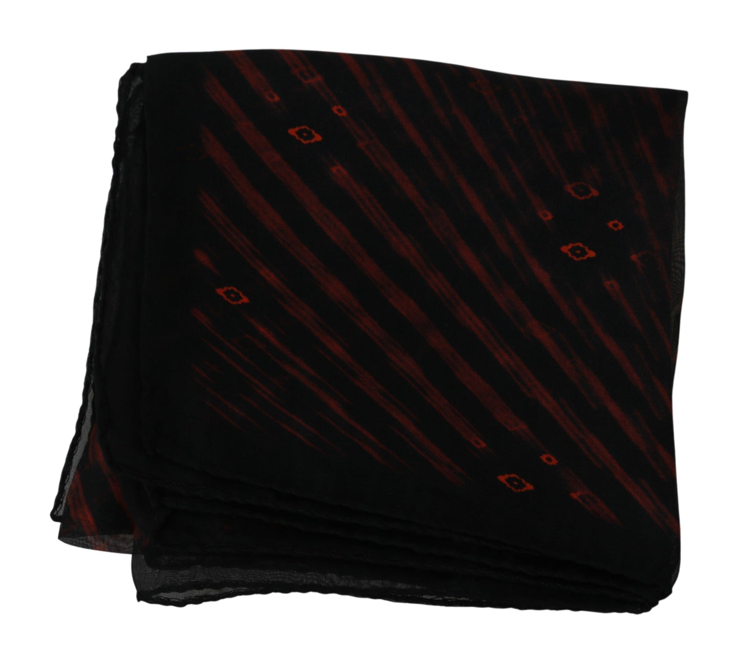 Puku National Elegant Silkki Huivi Bandana Hattu musta oranssi