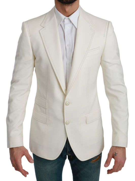 Dolce &amp; Gabbana Elegant slim-fit blazer made of virgin wool